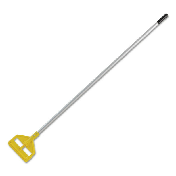 Rubbermaid Commercial Invader Aluminum Side-Gate Wet-Mop Handle 60 Gray/Yellow